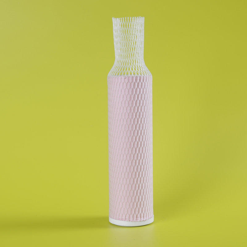 Elastic PE alb plasă de protecție din plastic pentru sticla de vin